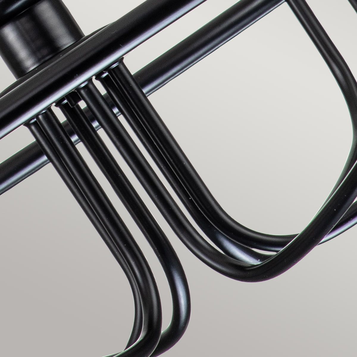 Capitol Hill 6lt Chandelier Black