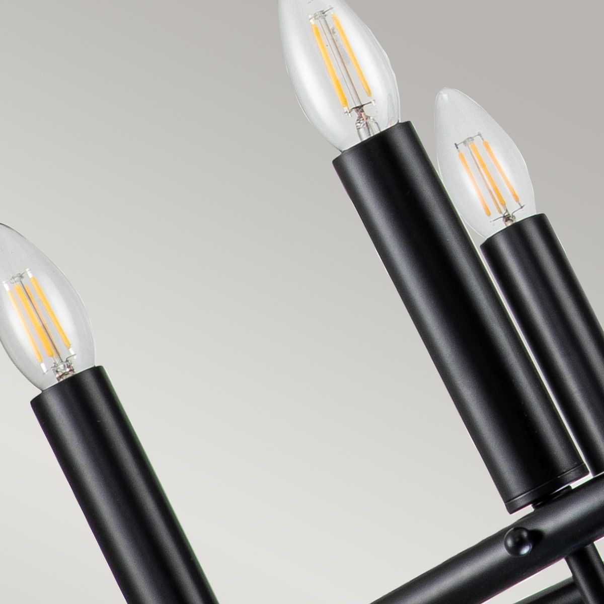 Capitol Hill 6lt Chandelier Black