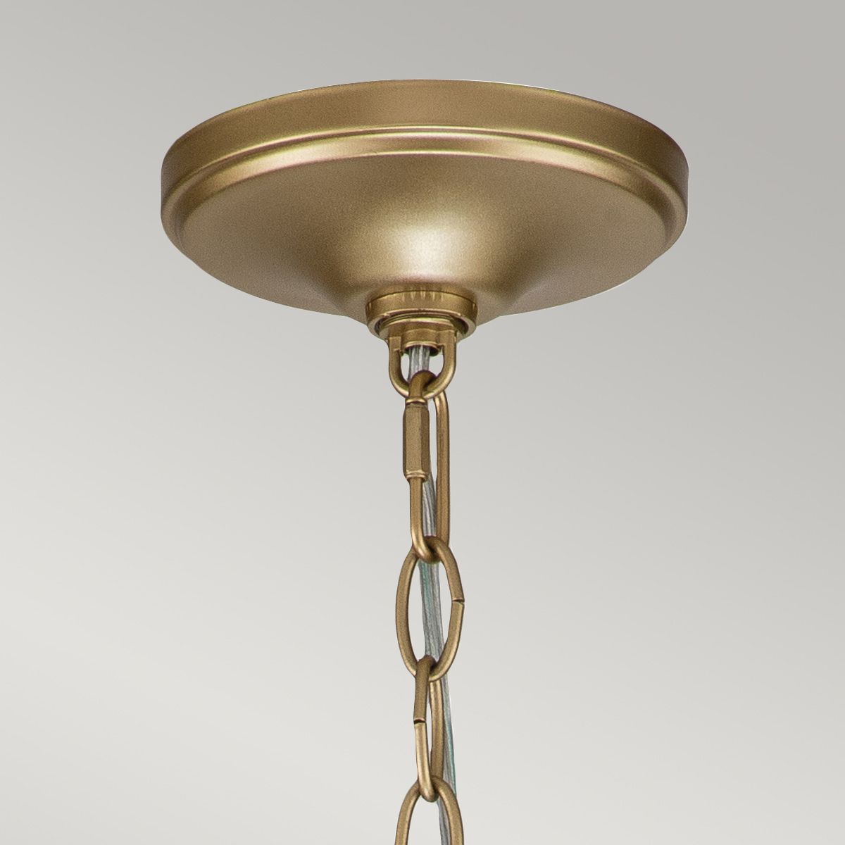 Capitol Hill 6lt Chandelier Painted Natural Brass