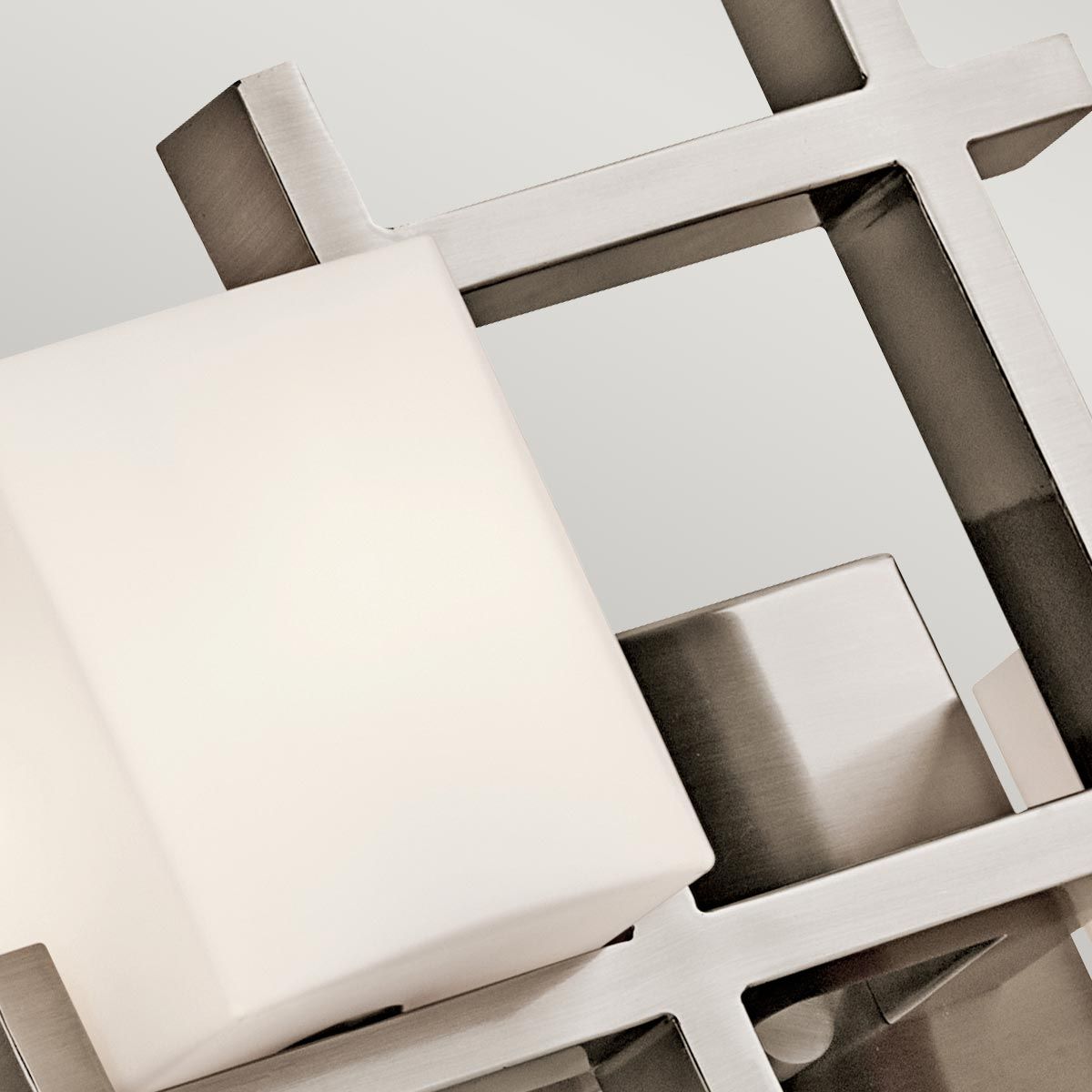 Modern Nickel Art Deco Wall Sconce - City Lights Collection