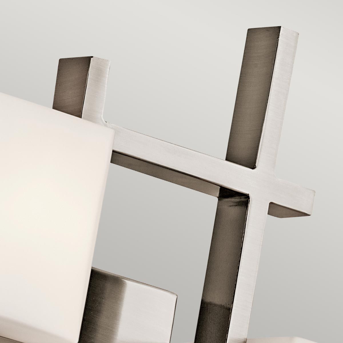 Modern Nickel Art Deco Wall Sconce - City Lights Collection