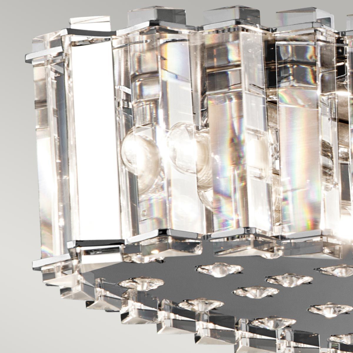Crystal Skye 12-Light LED Chrome Bathroom Pendant