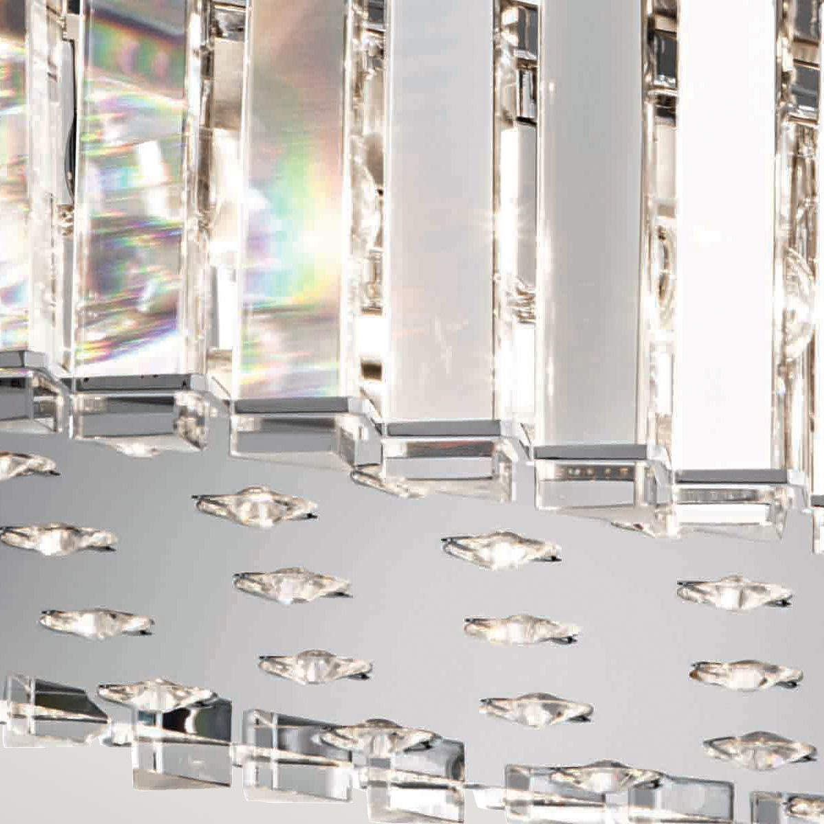 Crystal Skye 12-Light LED Chrome Bathroom Pendant