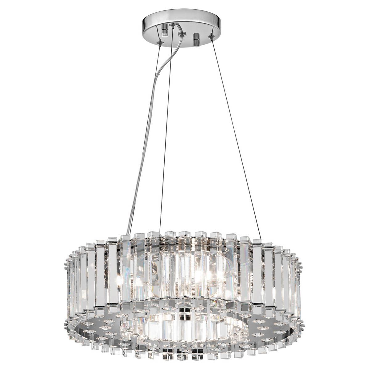 Luminous Elegance 6-Light Crystal Sphere Chandelier