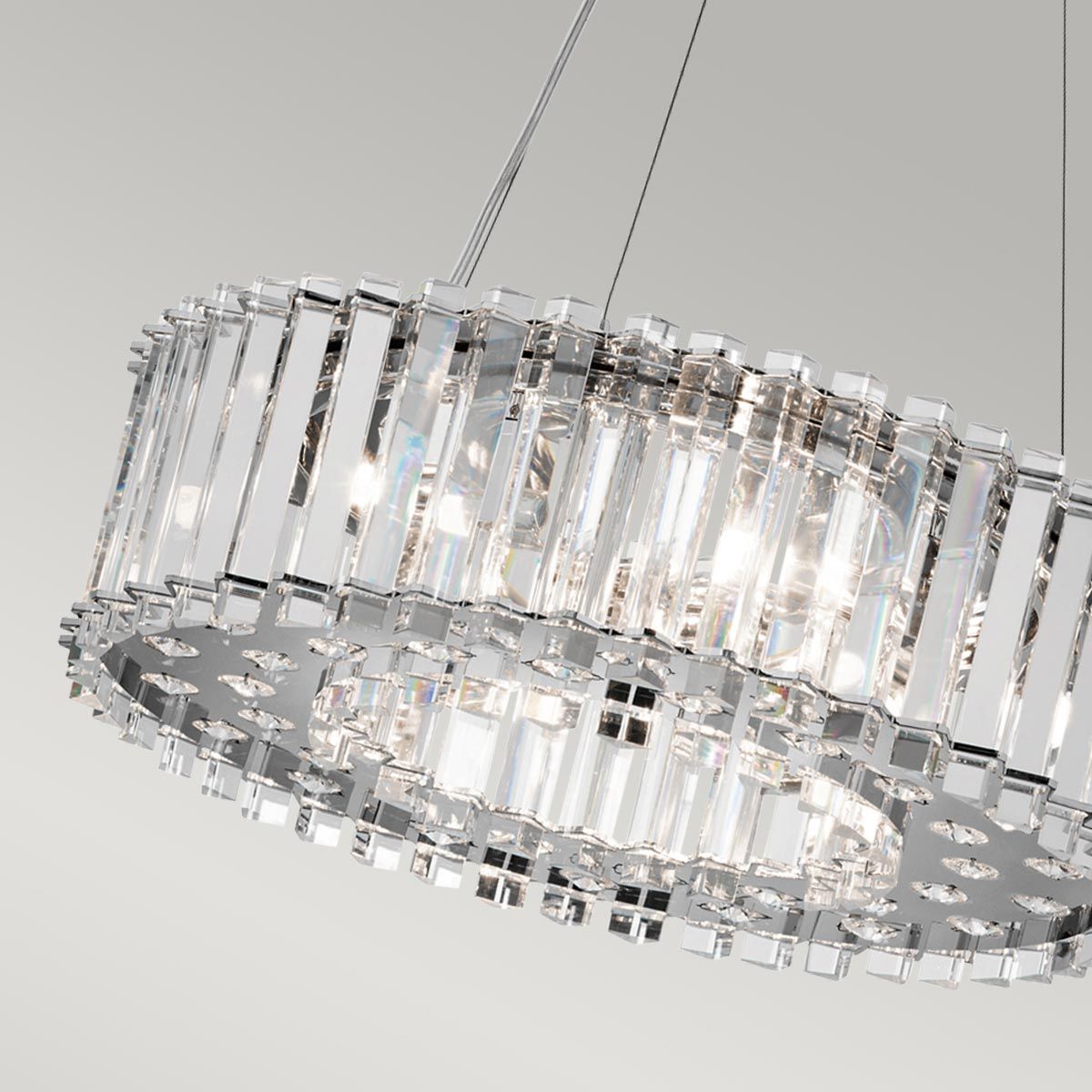 Luminous Elegance 6-Light Crystal Sphere Chandelier