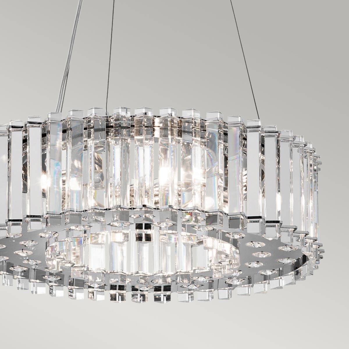 Luminous Elegance 6-Light Crystal Sphere Chandelier