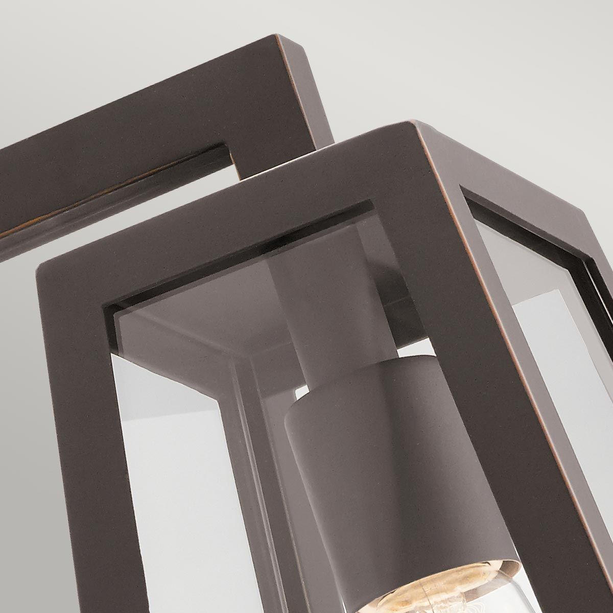 Delison Medium Wall Lantern in Rubbed Bronze Finish