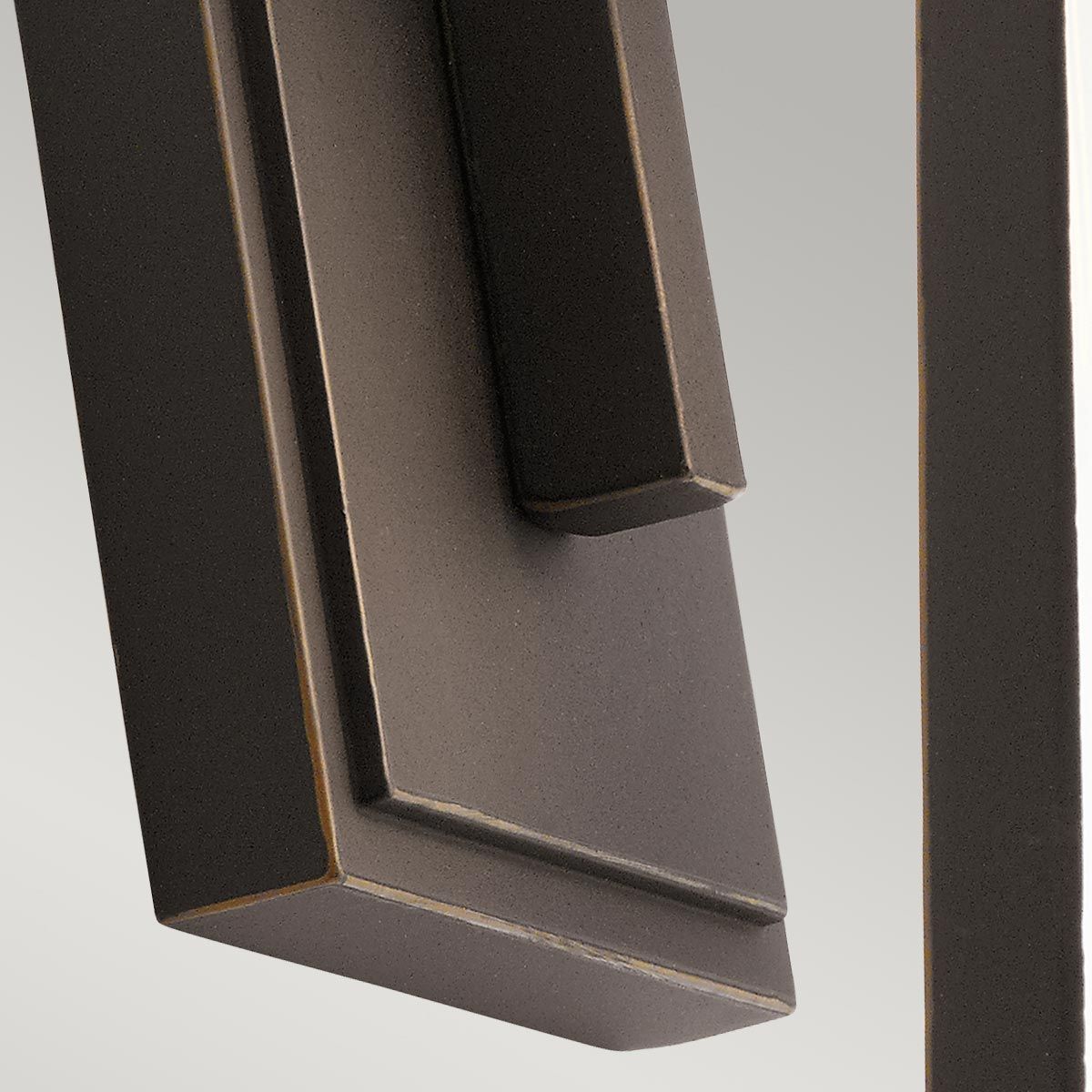 Rubbed Bronze Outdoor Wall Lantern - Delison Collection