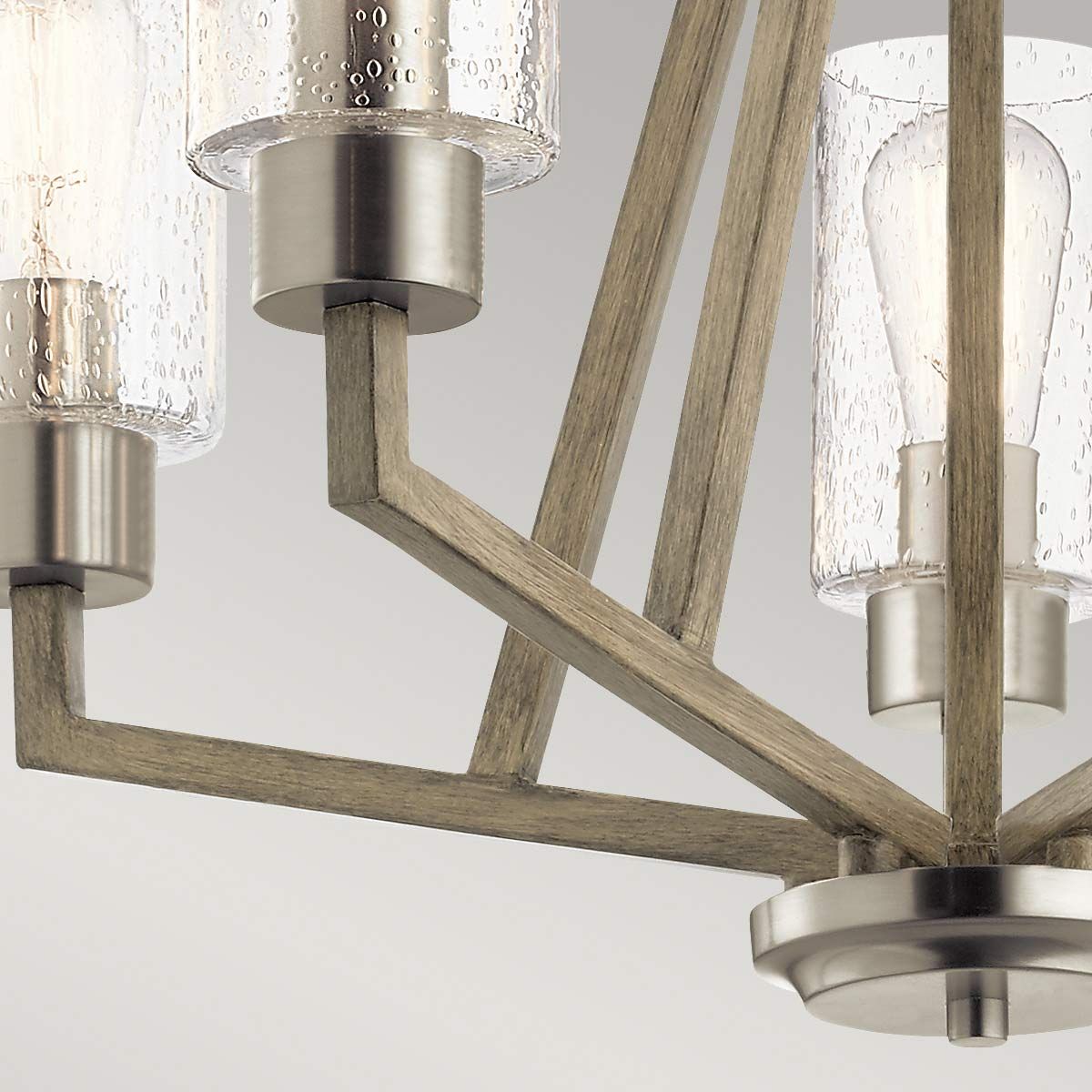 Deryn Distressed Antique Grey 5-Light Chandelier