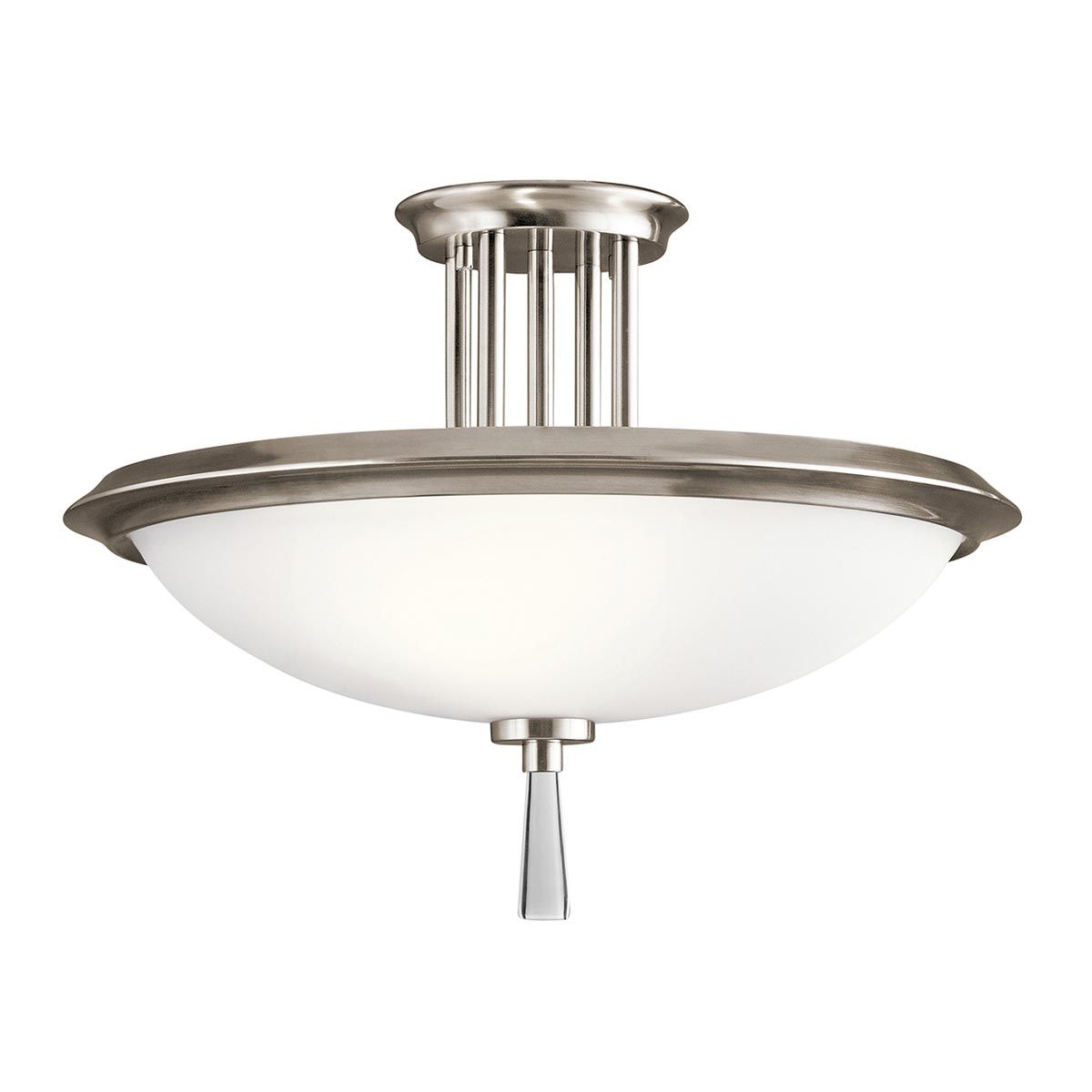 Dreyfus Modern 3-Light Pewter Ceiling Fixture