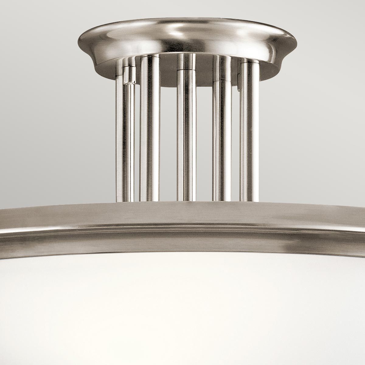 Dreyfus Modern 3-Light Pewter Ceiling Fixture