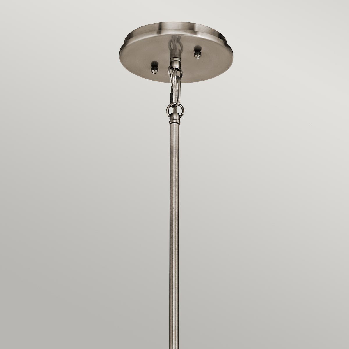 Emory Classic Pewter 3-Light Convertible Pendant/Semi Flush Fixture