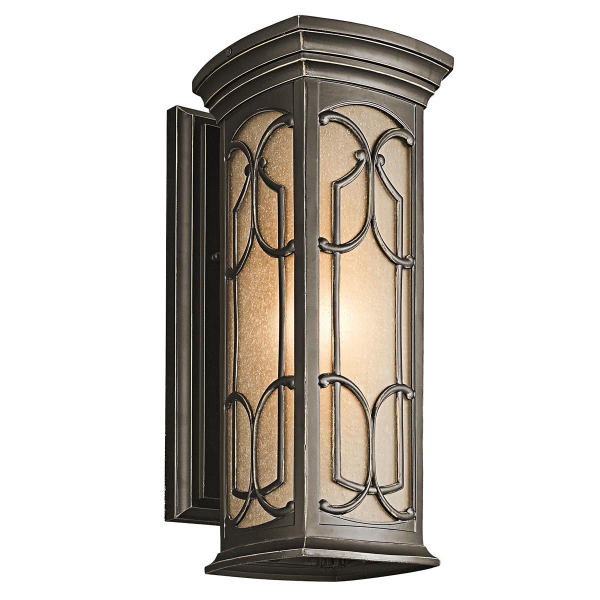 Franceasi Vintage Bronze Elegance Medium Flush Wall Light