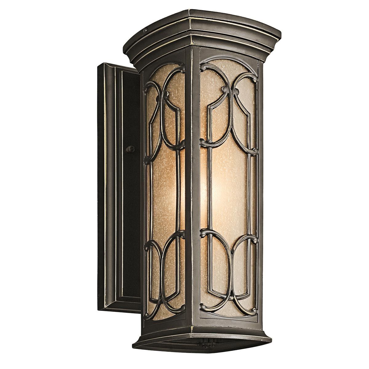 Traditional European-Style Bronze Wall Lantern