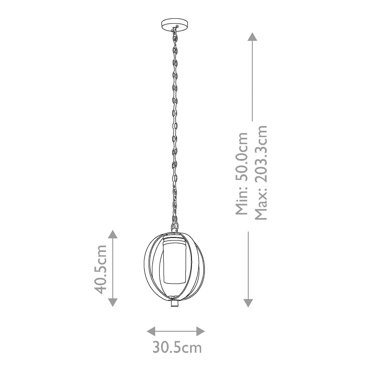 Grand Bank Distressed Outdoor Pendant Light