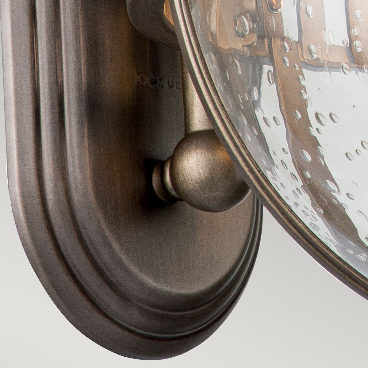 Halleron Victorian-Inspired Burnished Bronze Outdoor Wall Lantern