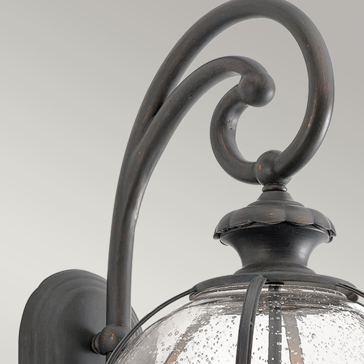 Halleron Victorian-Inspired 3-Light Outdoor Sconce in Londonderry Finish