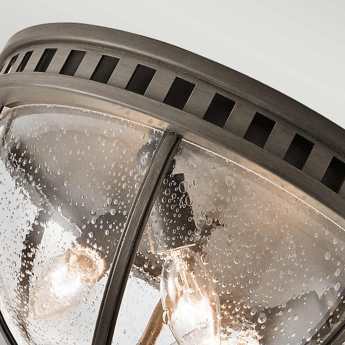 Halleron 3-Light Victorian Flush Light in Londonderry Finish