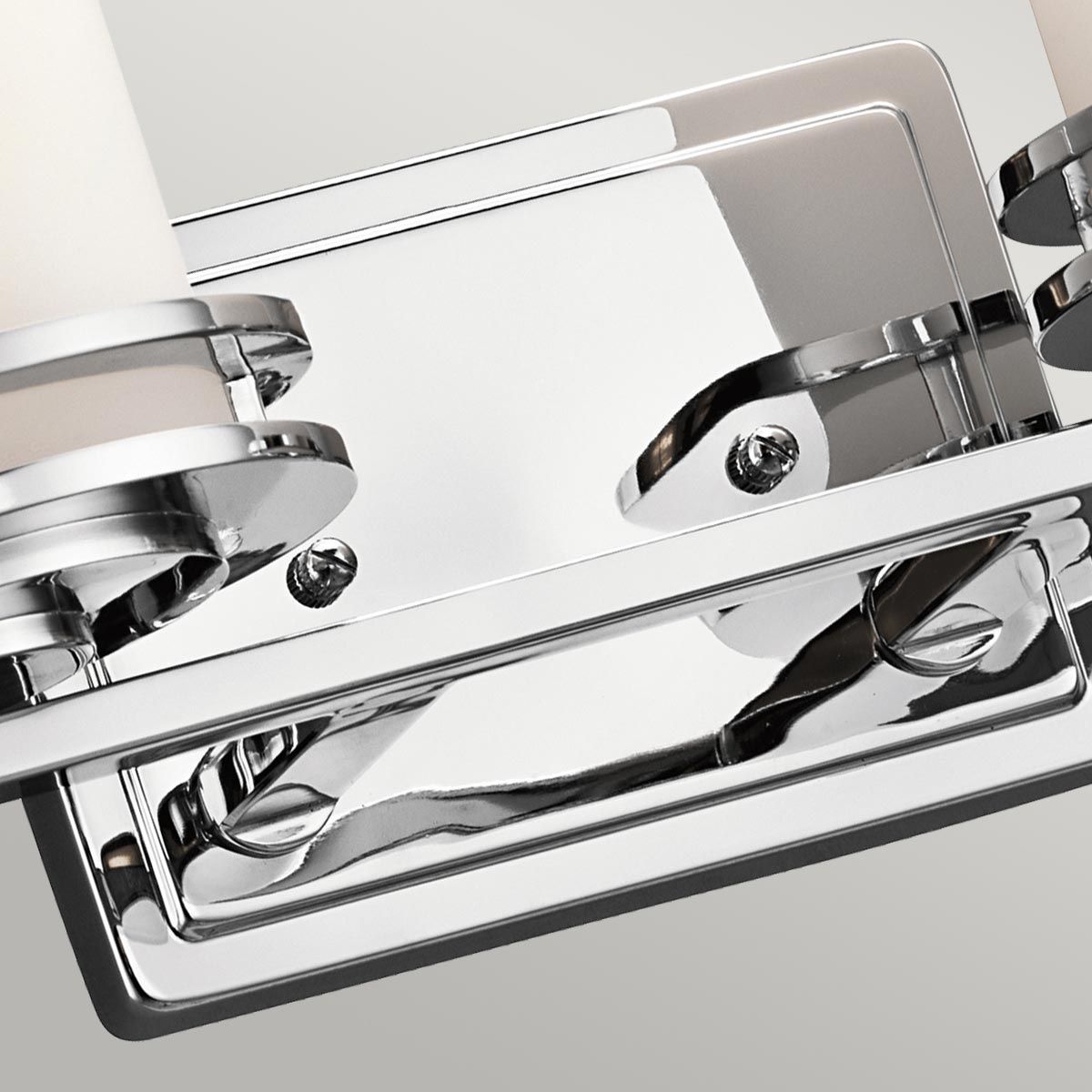 Hendrik Polished Chrome Dual LED Bathroom Wall Sconce