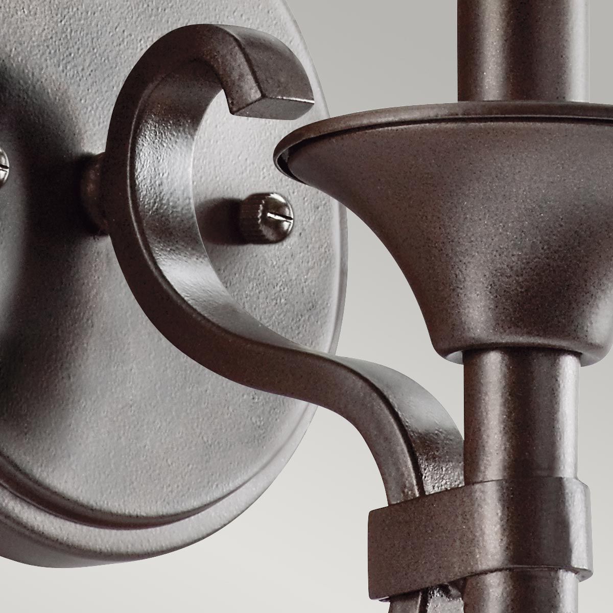 Elegant Vintage-Style Bronze Wall Sconce