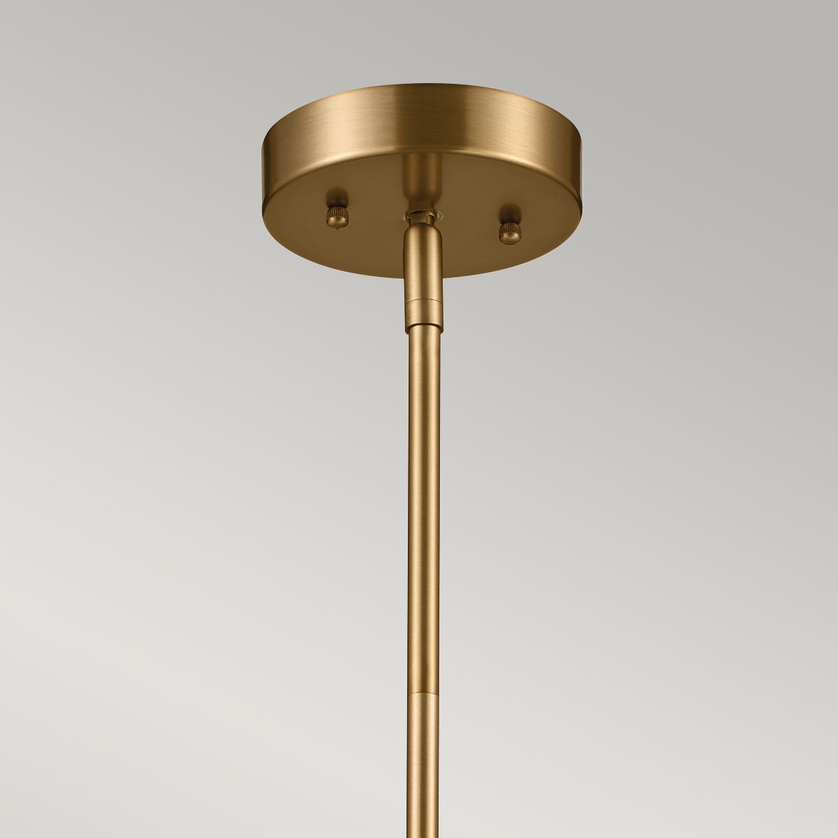 Luella 3lt Duo-Mount Pendant Black & Brass