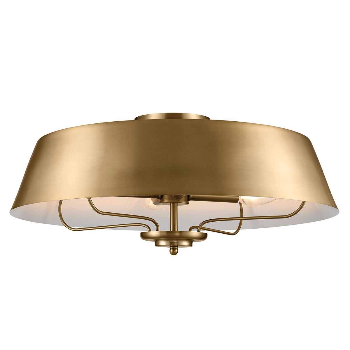 Luella 4lt Duo-Mount Pendant Brushed Natural Brass