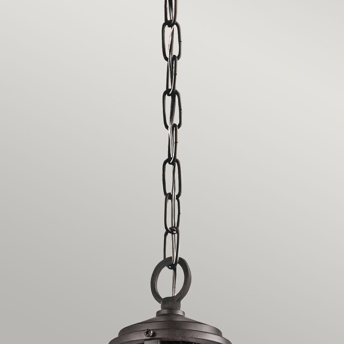 Lyndon Architectural Bronze Seeded Glass Pendant Light
