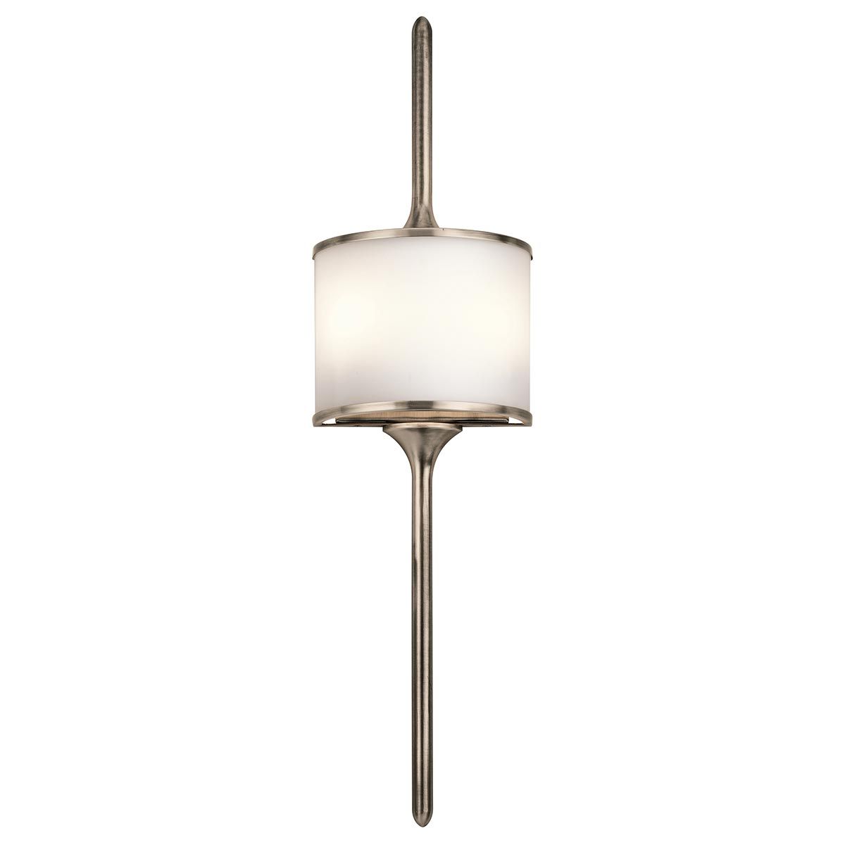 Timeless Elegance: Mona 2-Light Classic Pewter Wall Sconce