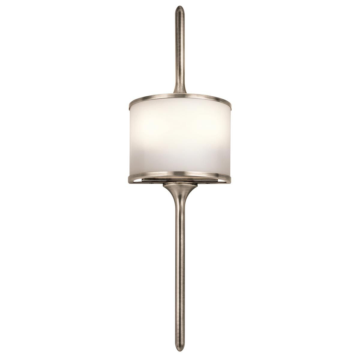 Mona Dual-Light Wall Sconce in Classic Pewter Finish