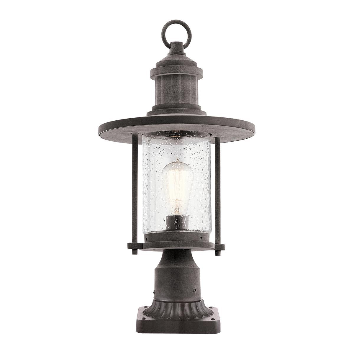 Riverwood Vintage-Style 8 Rustic Pedestal Lantern