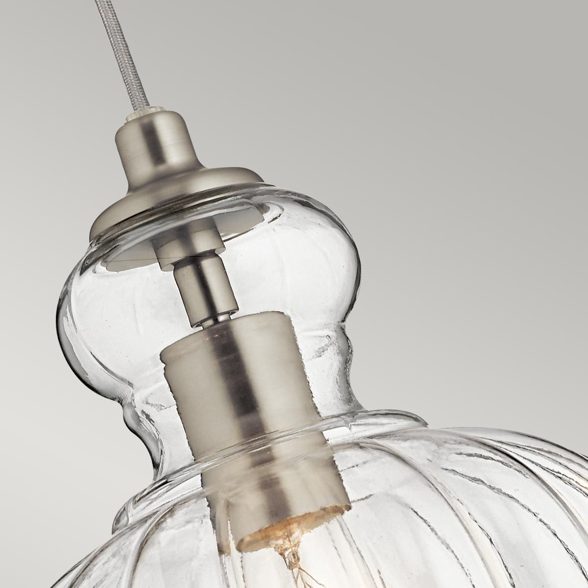 Retro Riviera Brushed Nickel Pendant Light