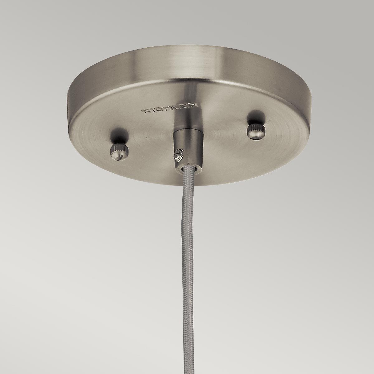 Riviera Vintage-Inspired Brushed Nickel Glass Pendant Light