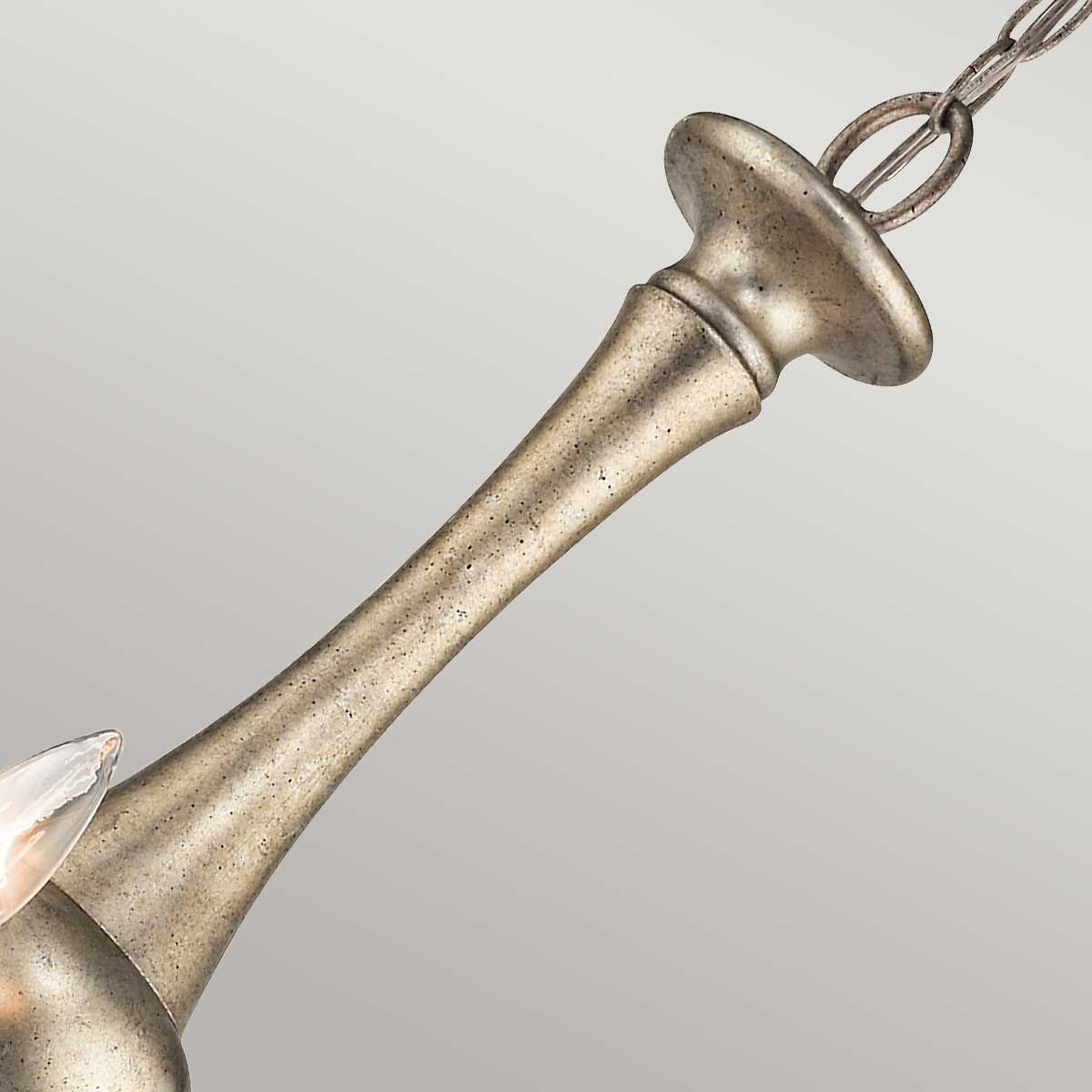 Rosalie Sterling Gold 5-Light Chandelier - Williamsburg Elegance