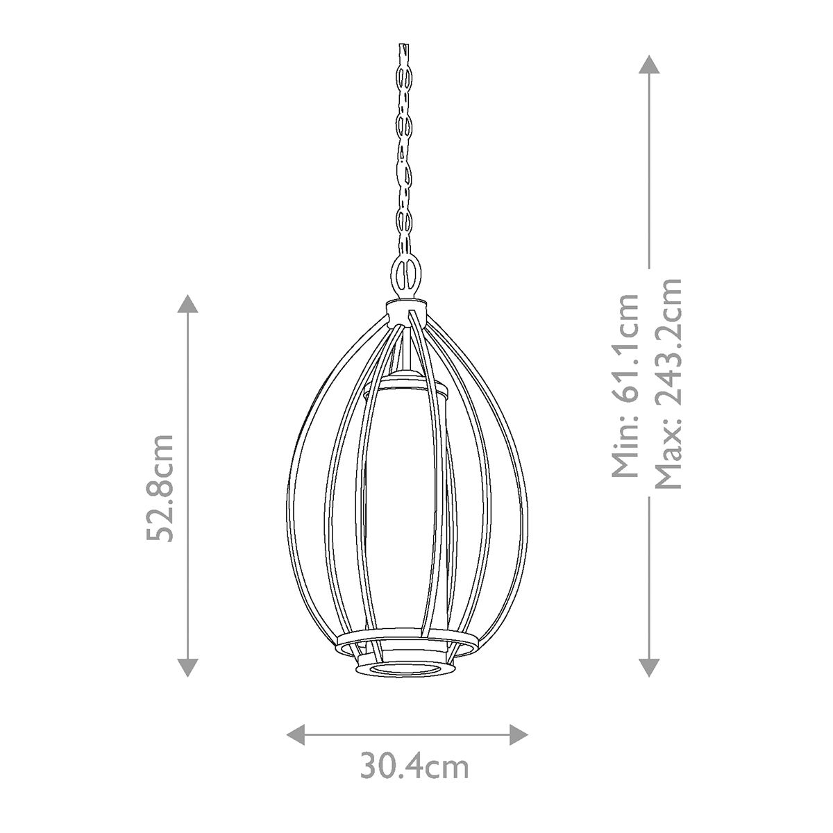 Sterling Gold Rosalie Single Pendant Light