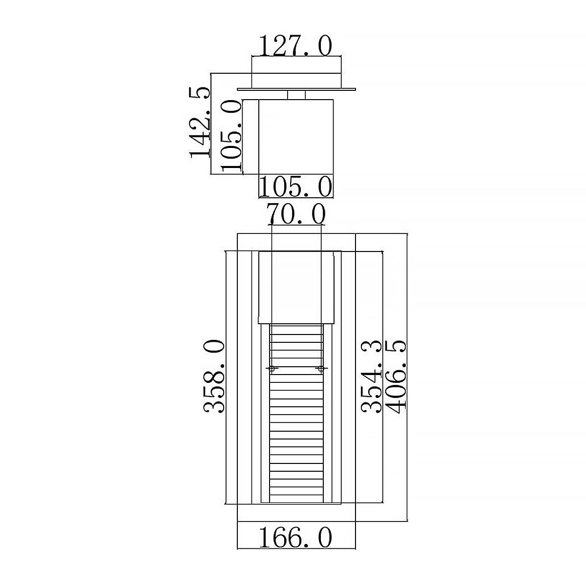 Sorel LED Outdoor Wall Light in Architectural Bronze