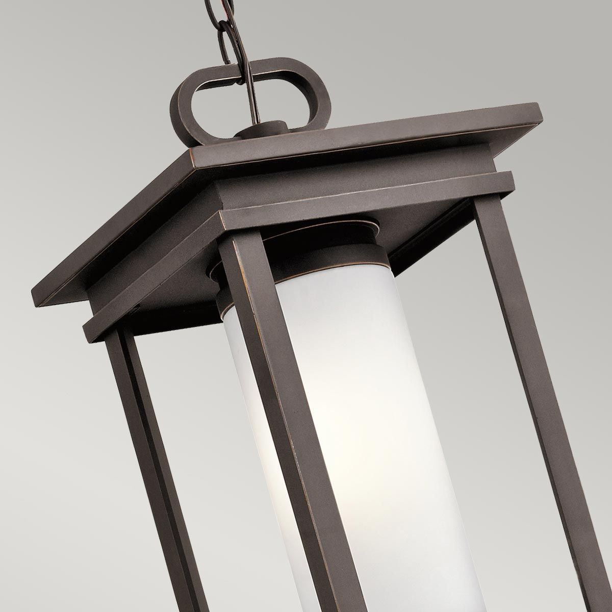 Elegant South Hope Bronze Pendant Lantern