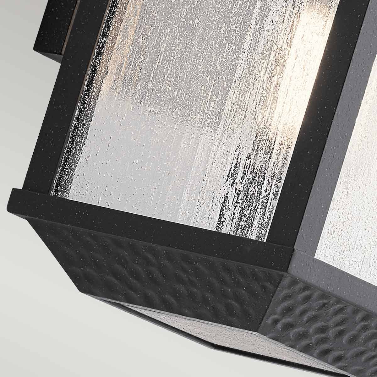 Springfield Distressed Black Outdoor Wall Lantern
