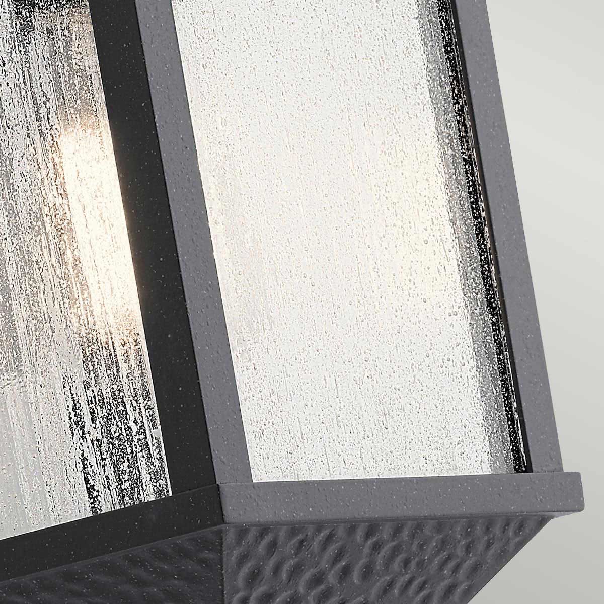 Springfield Distressed Black Outdoor Wall Lantern