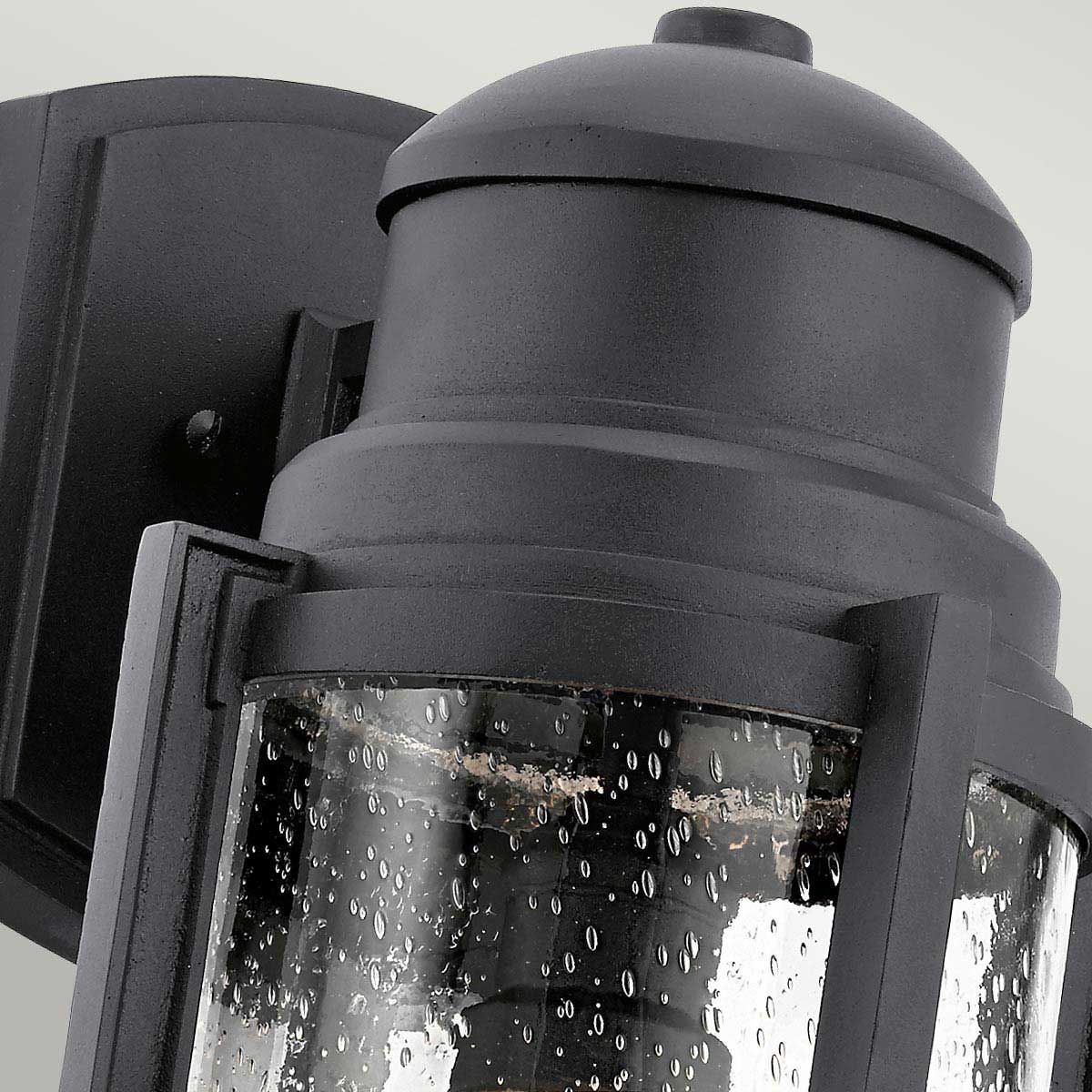 Suri Nautical-Style Black Outdoor Wall Lantern