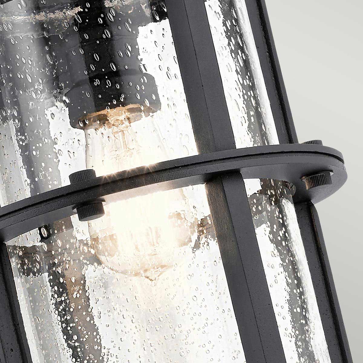 Suri Nautical-Style Black Outdoor Wall Lantern