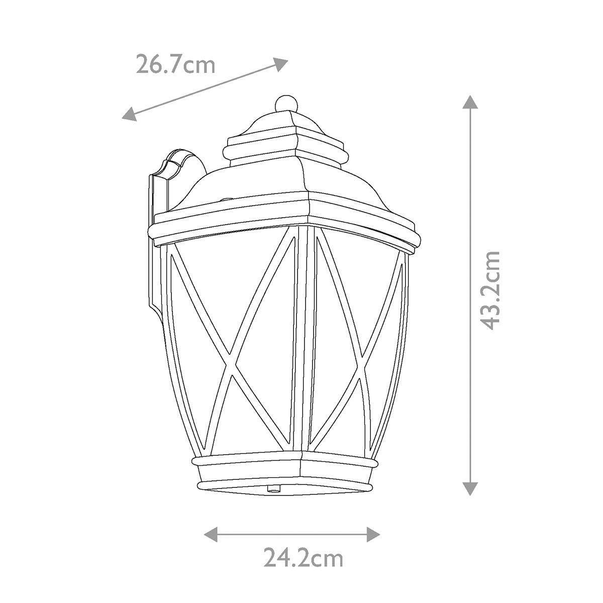 Historic Charm Large Exterior Wall Lantern