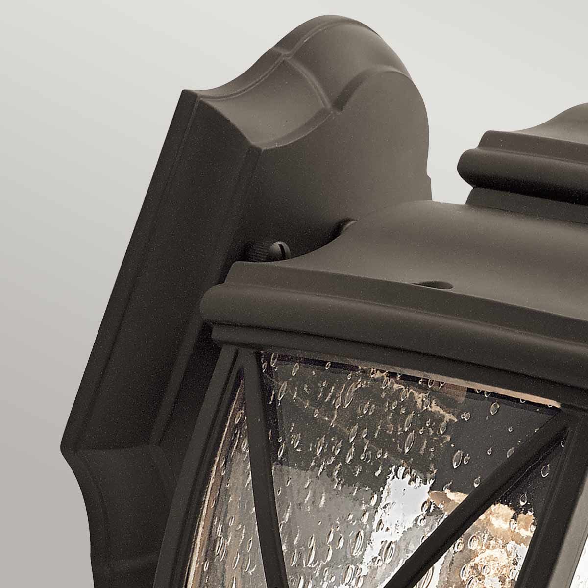 Olde Bronze Tangier Exterior Lantern with Seeded Glass