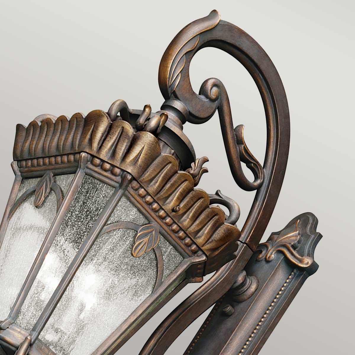 Exquisite Tournai Gothic Lantern: Grand 4-Bulb Outdoor Wall Light