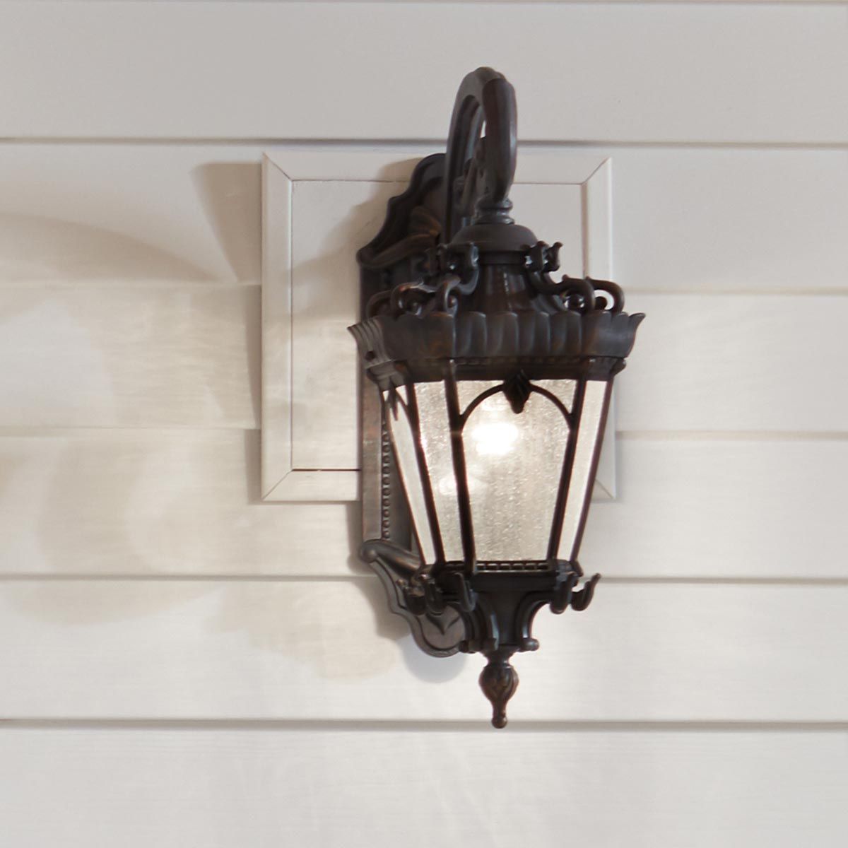 Tournai Rustic Gothic Londonderry Wall Lantern Light