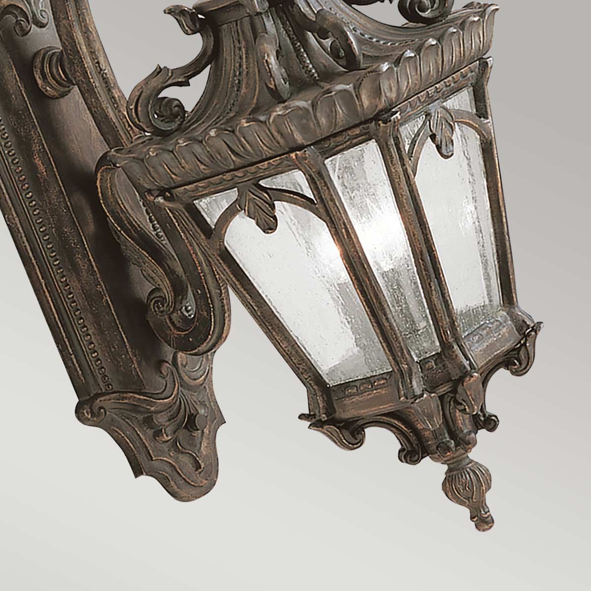 Tournai Victorian Gothic Outdoor Wall Lantern with Londonderry Finish