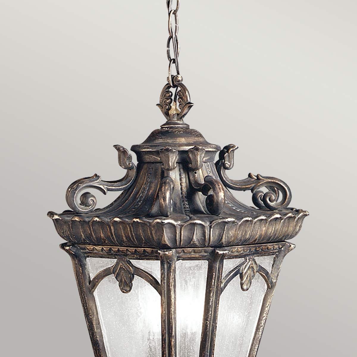 Tournai Gothic Rustic Lantern in Antique Bronze Finish