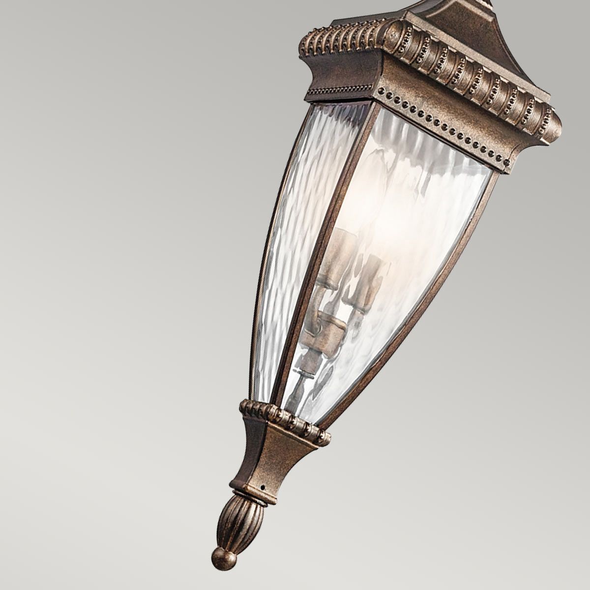 Venetian Rain Brushed Bronze Outdoor Pendant Lantern