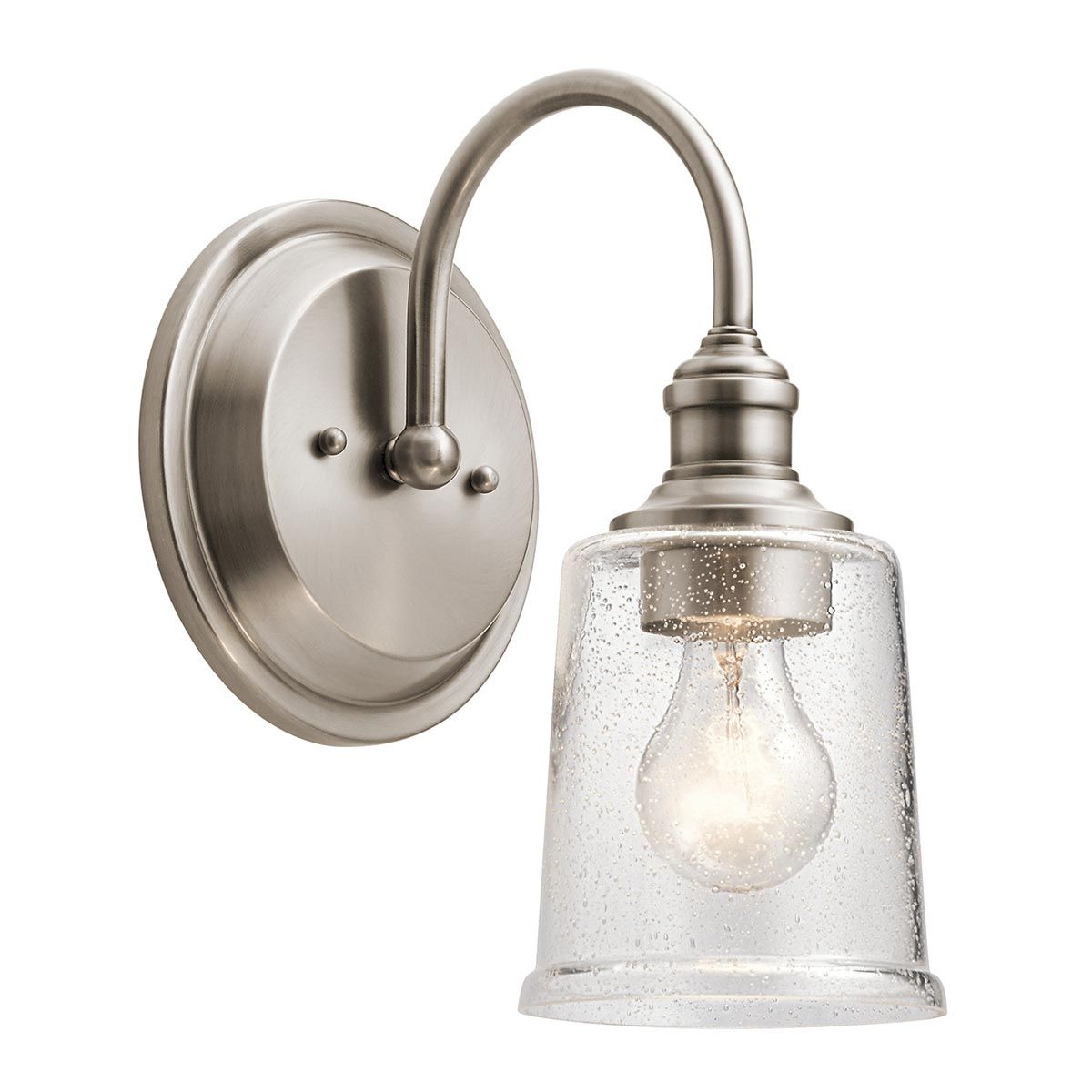 Waverly Single Wall Sconce - Timeless Pewter Finish