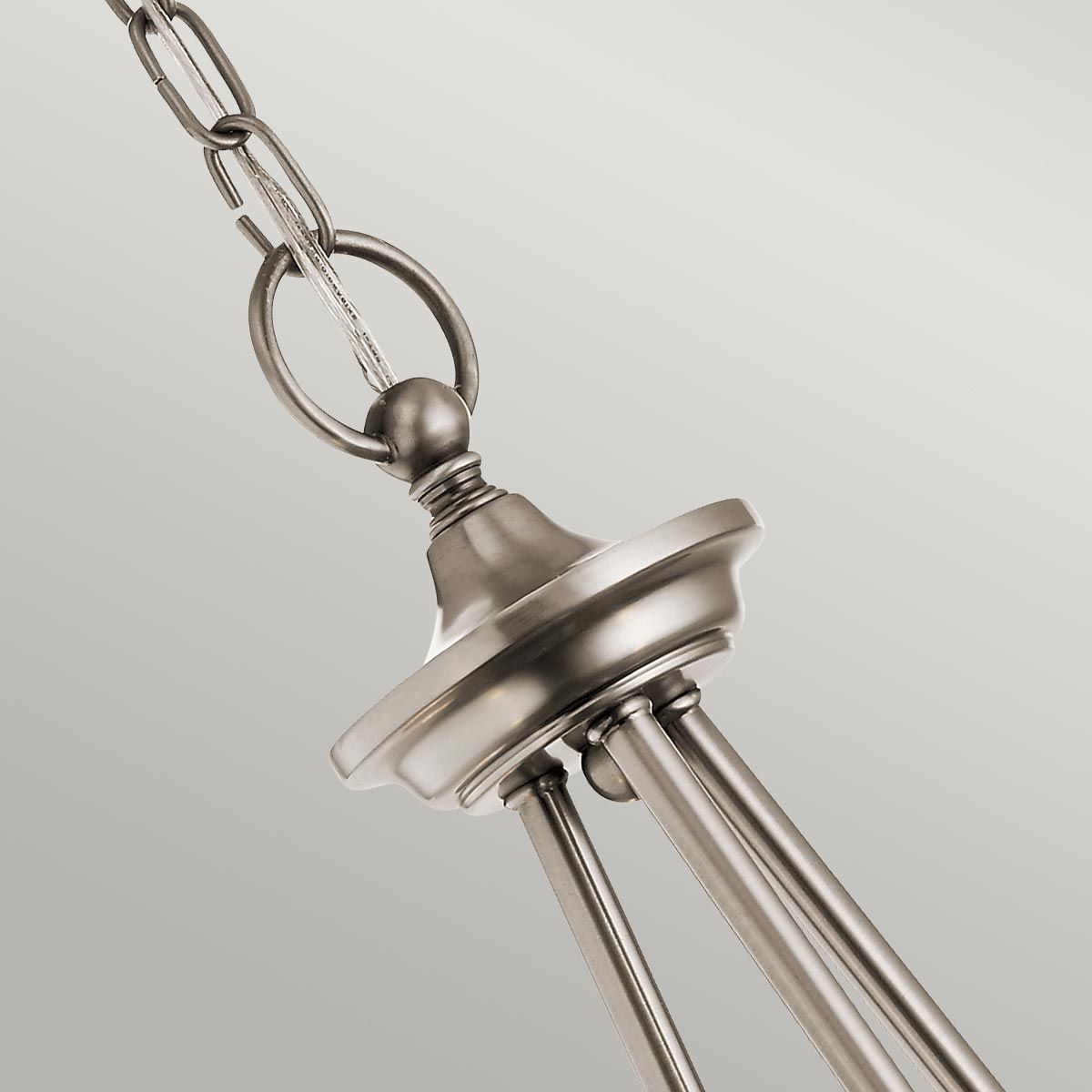 Elegant Waverly Trio Chandelier in Classic Pewter Finish