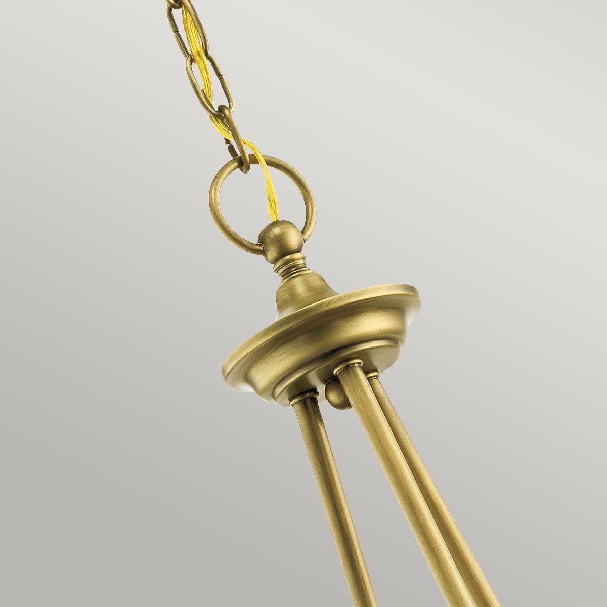 Waverly Radiant Brass Chandelier with Seeded Glass - 5 Light Fixture